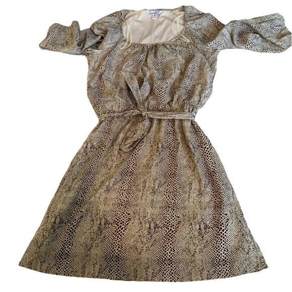 Speechless Dress snake print with belt Above Knee Length Size Medium - Picture 1 of 2